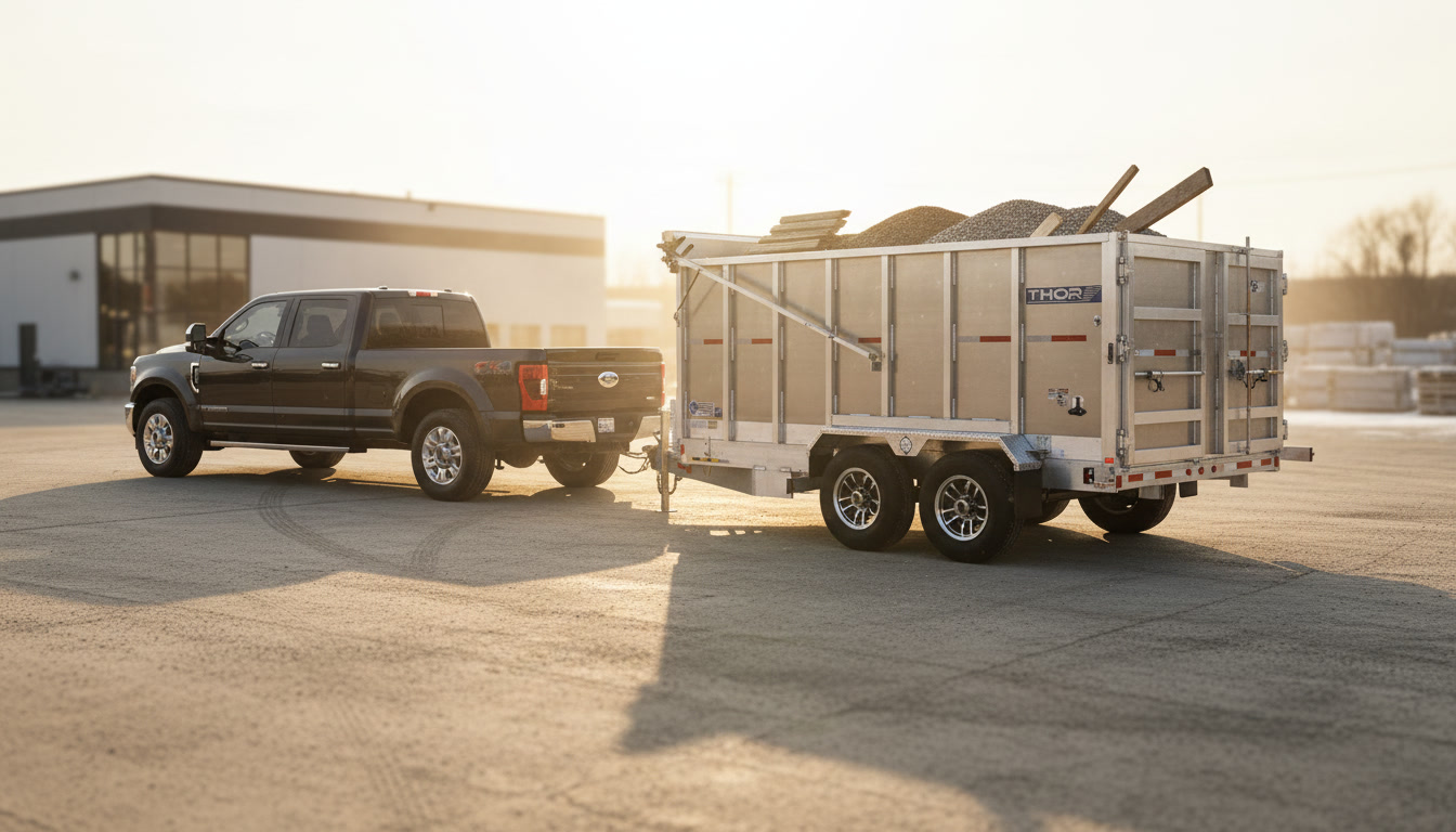 THOR en paysagement au coucher du soleil