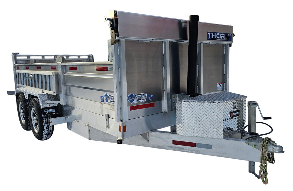 THOR low-side aluminum dump trailer
