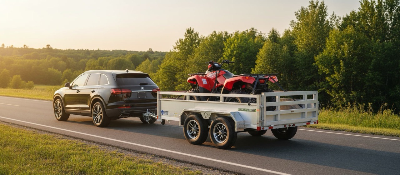 Remorque aluminium pour usage résidentiel